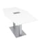Skutchi Designs 33.5 in W, 59.5 in L, 29 in H, Engineered Wood Top, White HAR-HEX.IR-34x60-DOU-ELEC-XD09 - alternate 1